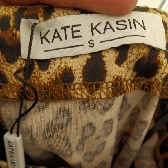 Kate Kasin Small Leopard Skirt NEW - Picture 2 of 5